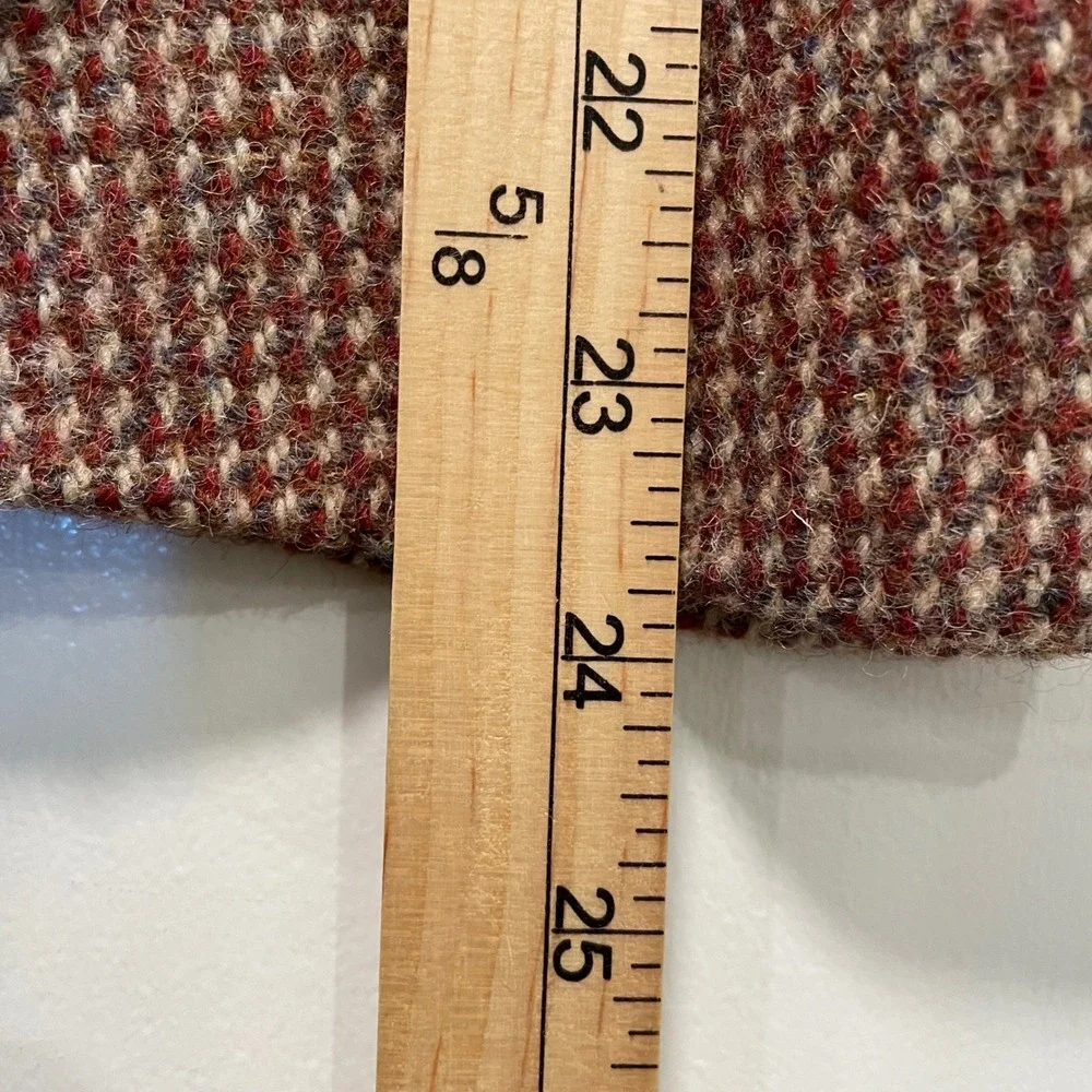 Richard Bennett Men Custom Tailored Houndstooth Blazer Brown Wool Sport Coat USA